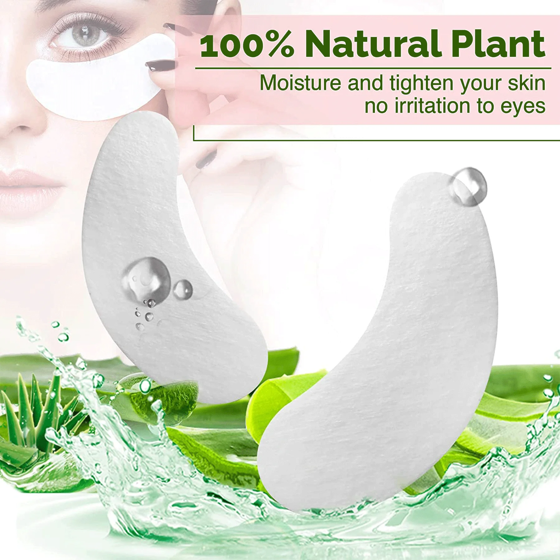 20/50 Pairs Comango 100% Natural Eyelash Extension Under Eye Gel Pads Patches Kit Collagen Hydrogel Eye Patches Eyelash