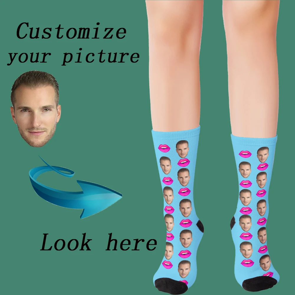 Personalized Valentine's Day gifts for him and her, fun anniversary gifts, customized couple face socks, gifts for friends