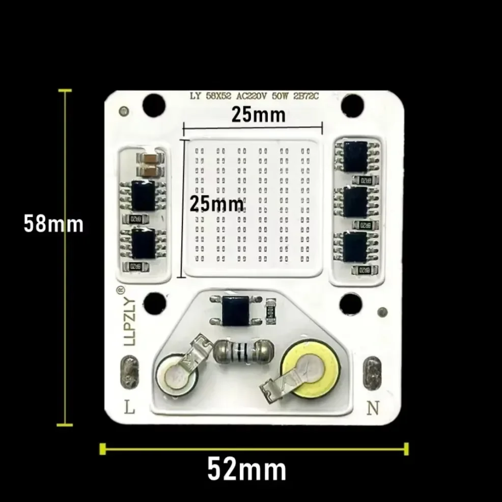 AC 220V LED Chip Cob Perlen Matrix Smart IC keine Notwendigkeit Treiber DIY Flutlicht Scheinwerfer Ersatz LED Quelle Außen lampe Perle