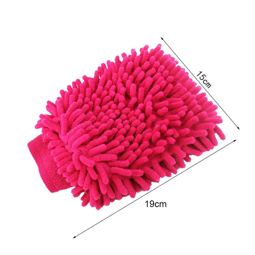 Wash Mitt Cleaning Gloves Supplies Absorb Water Automotive Tools Wash Washing 6Pcs Car Care Cleaning Brand New