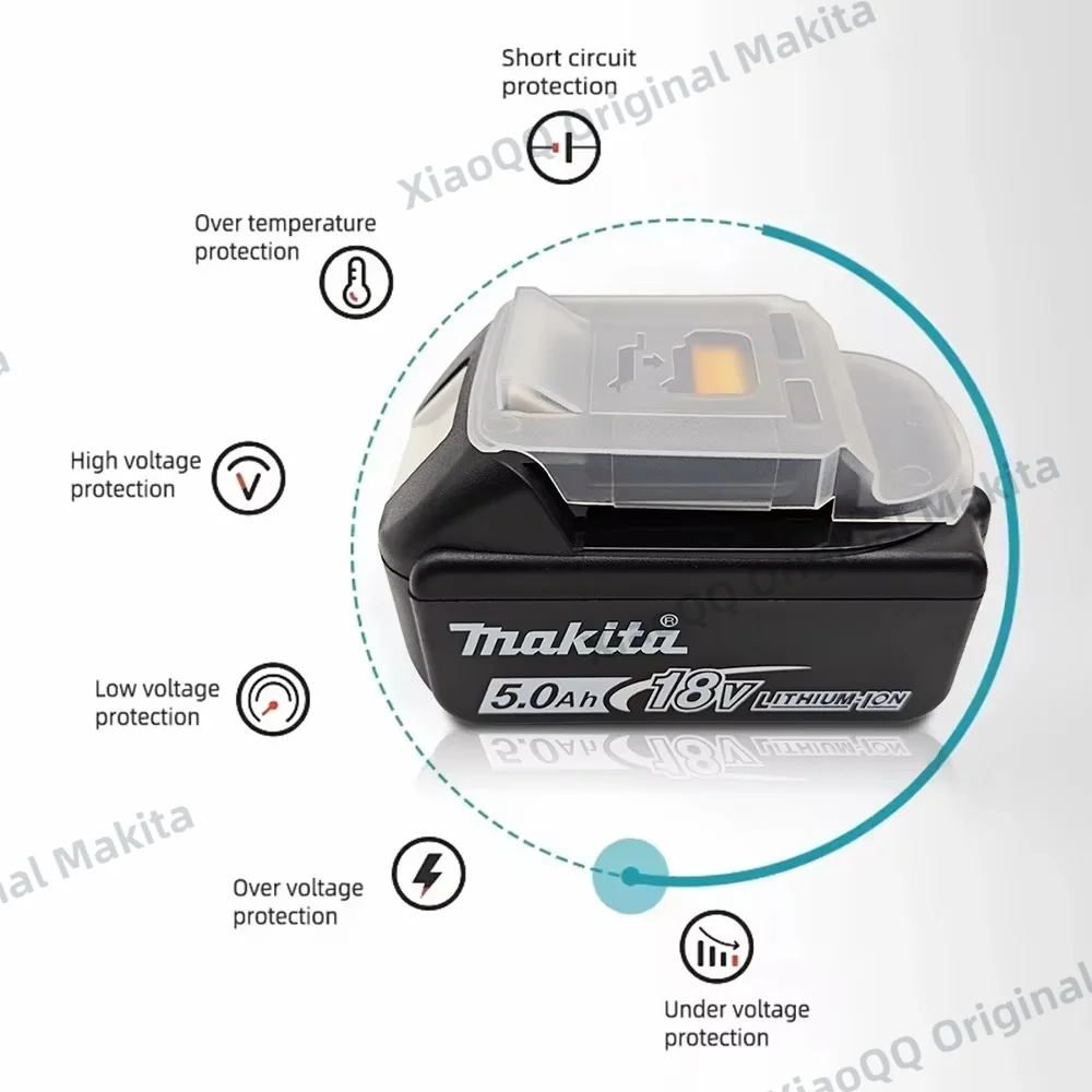 100% Original Makita 6Ah/5Ah/3Ah for Makita 18V Battery BL1830B BL1840B BL1850B BL1840 BL1860 BL1815 Replacement Lithium Battery