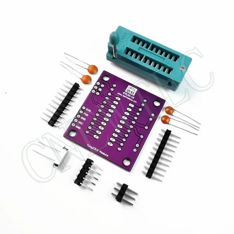 Minimalna płyta systemowa miniCore ATtiny2313/4313/A/V-10PU DIP20 może zrobić blok programowania Arduino z ISP6 i szeregowym wnętrzem — zdjęcie 5