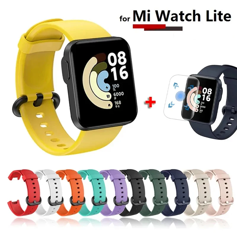 Correas de silicona deportivas para Redmi Watch 2 3 Lite, correa de repuesto activa, pulsera de reloj para Xiaomi Mi Watch Lite, accesorios