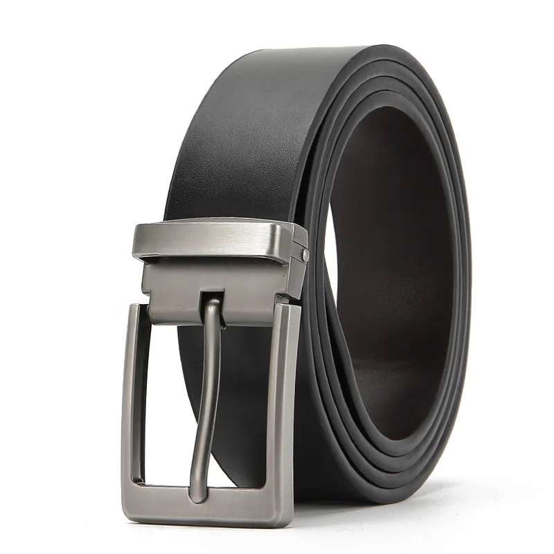 Pasek męski Paski dla mężczyzn 105-125cm Wysokiej jakości skórzany luksusowy pasek męski Nowa moda Klasyczny Vintage Klamra na bolec Pasek biznesowy