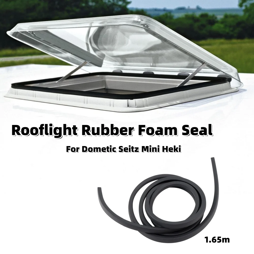 Sello de Goma Espuma para Techo Solar de RV de 1.65m, Accesorios de Sellado para Claraboyas de Caravanas y Autocaravanas, Compatible con Dometic Seitz Mini Heki BG1327