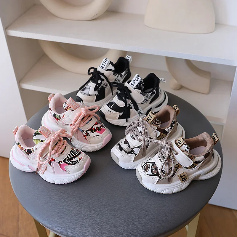 

Fashion Kid Shoes for Boys and Girls Children Comfortable Funny Graphic Printed Sneakers Non-slip School Casual Walking Footwear