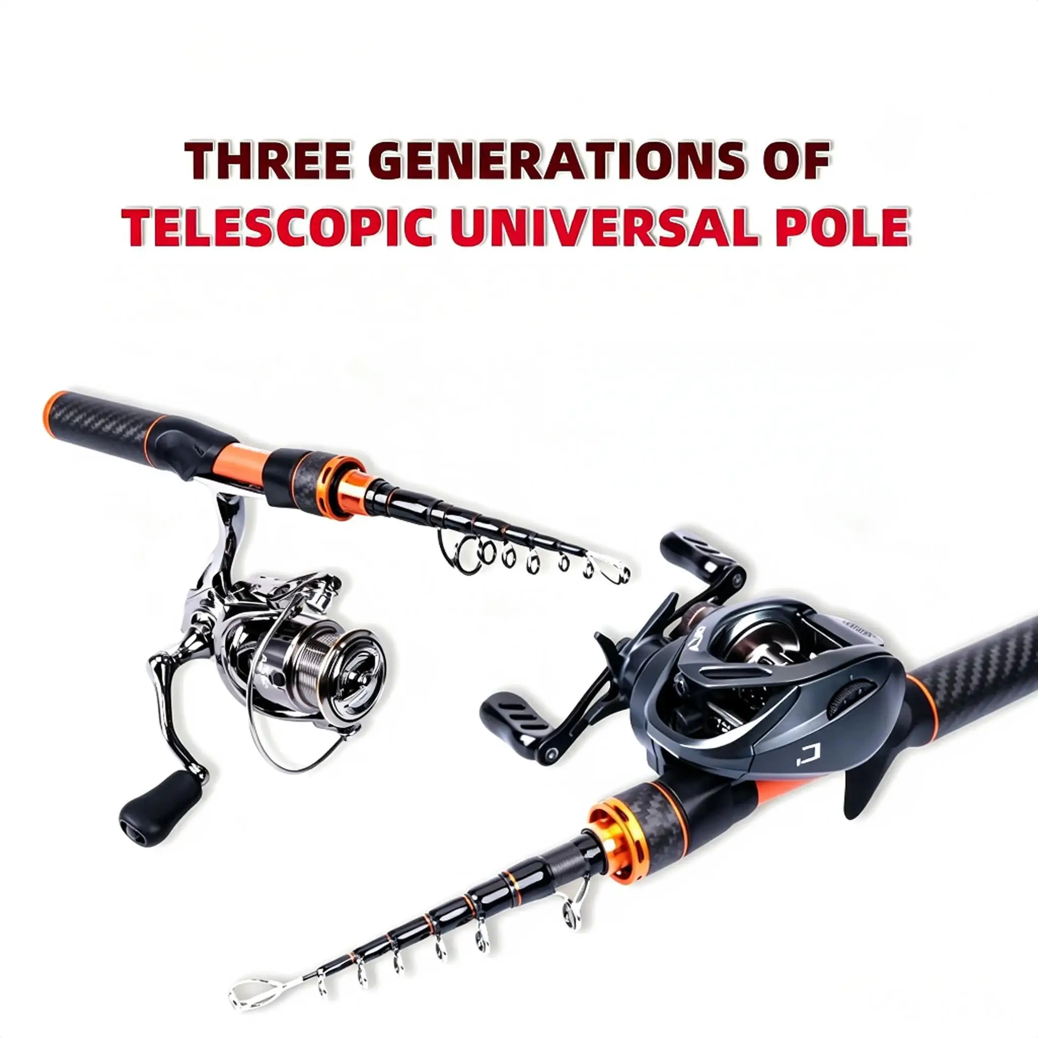 TRUVEX ORCA 3 Telescopic Fishing Rod 6ft ML Medium Light Ultra Short Carbon Sensitive 8kg Big Drag Portable Travel Spinning Rod