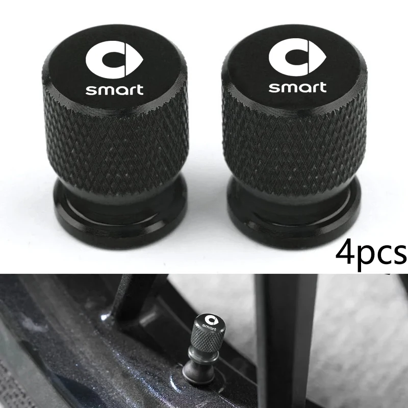 

Car Wheel Tire Valve Caps Tyre Stem Covers Airdust Waterproof For Smart