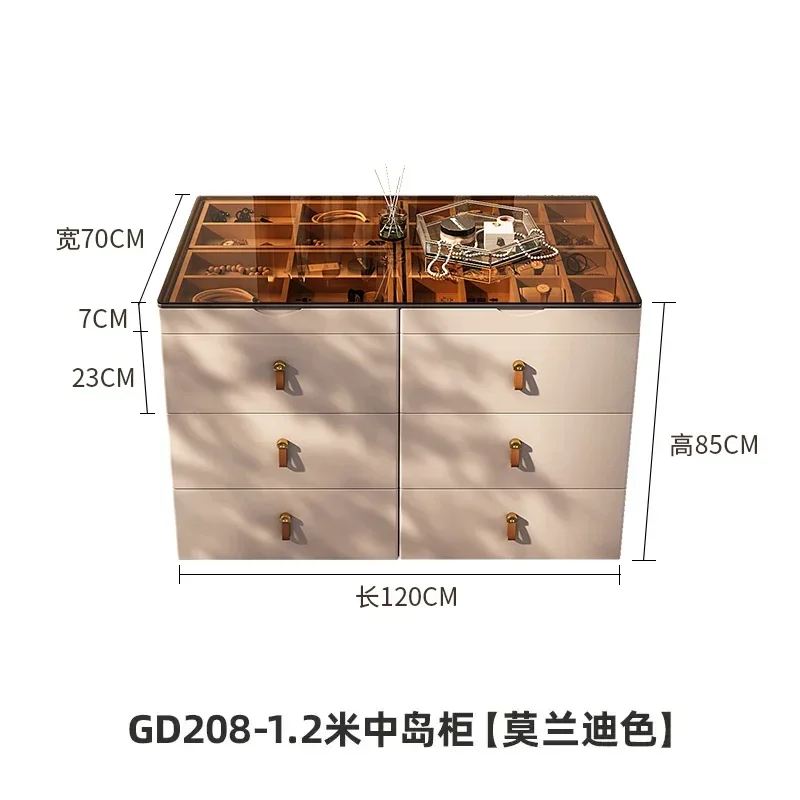 FF Modern Premium Sense Zhongdao Tai Household Light Luxury Double-sided Locker Integrated Floor Cabinet