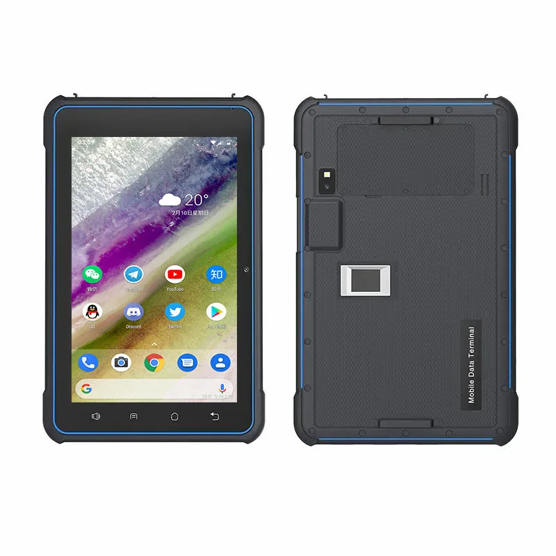 OEM Ip67 8 Inch Atex 1000nits Best sunlight Readable Tablet  Android 7 Nfc Barcode Scanner 4g Rugged Tablet