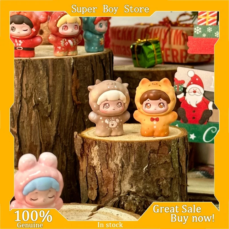 BAOBAO عناق الحيوانات الأليفة متجر زائد عيد الميلاد كرنفال إكليل أورورا سلسلة دمية صندوق أعمى اليدوية سطح المكتب صندوق أعمى سلسلة عيد ميلاد