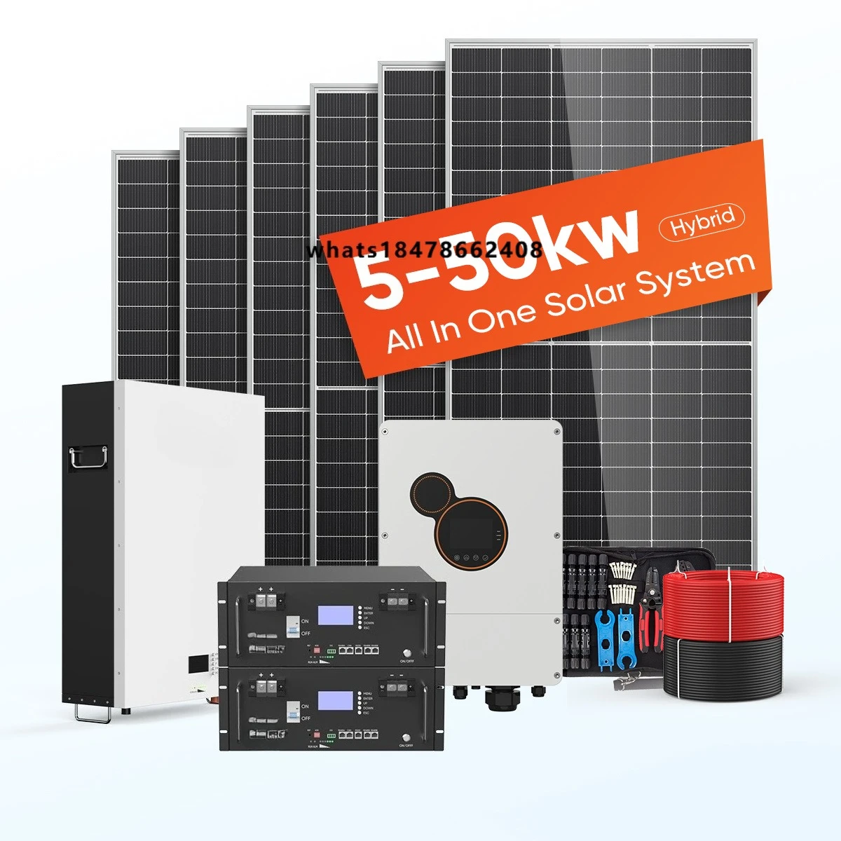 Solar Energy Storage Photovoltaic System 5Kw 10Kw 15Kw 10 Kw Hybrid Off Grid Solar Power System Complete Kit Home
