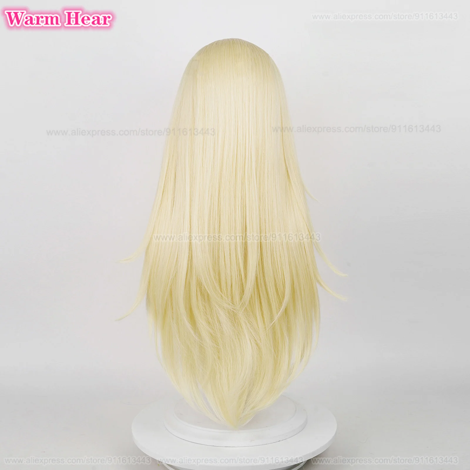 Rachel Gardner Cosplay Wig 75cm Long Wavy Light Blonde Anime Wigs Heat Resistant Synthetic Hair Women Halloween Wigs + Wig Cap