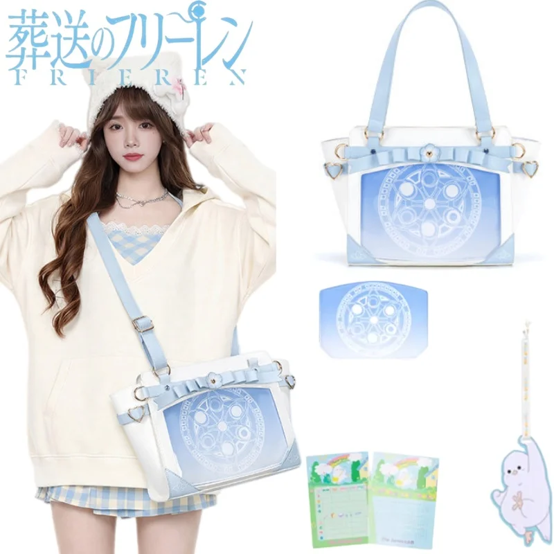 

Frieren: Beyond Journey's End Shoulder Bag Cartoon Frieren Itabag Anime Merchandise Large Capacity Storage Festival Gift Comic