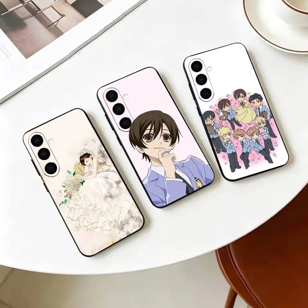 O-Ouran High School Anime Host   Black Soft Silicone Shockproof Case For Samsung A70/A71/A51/A52/A53 & Other Models