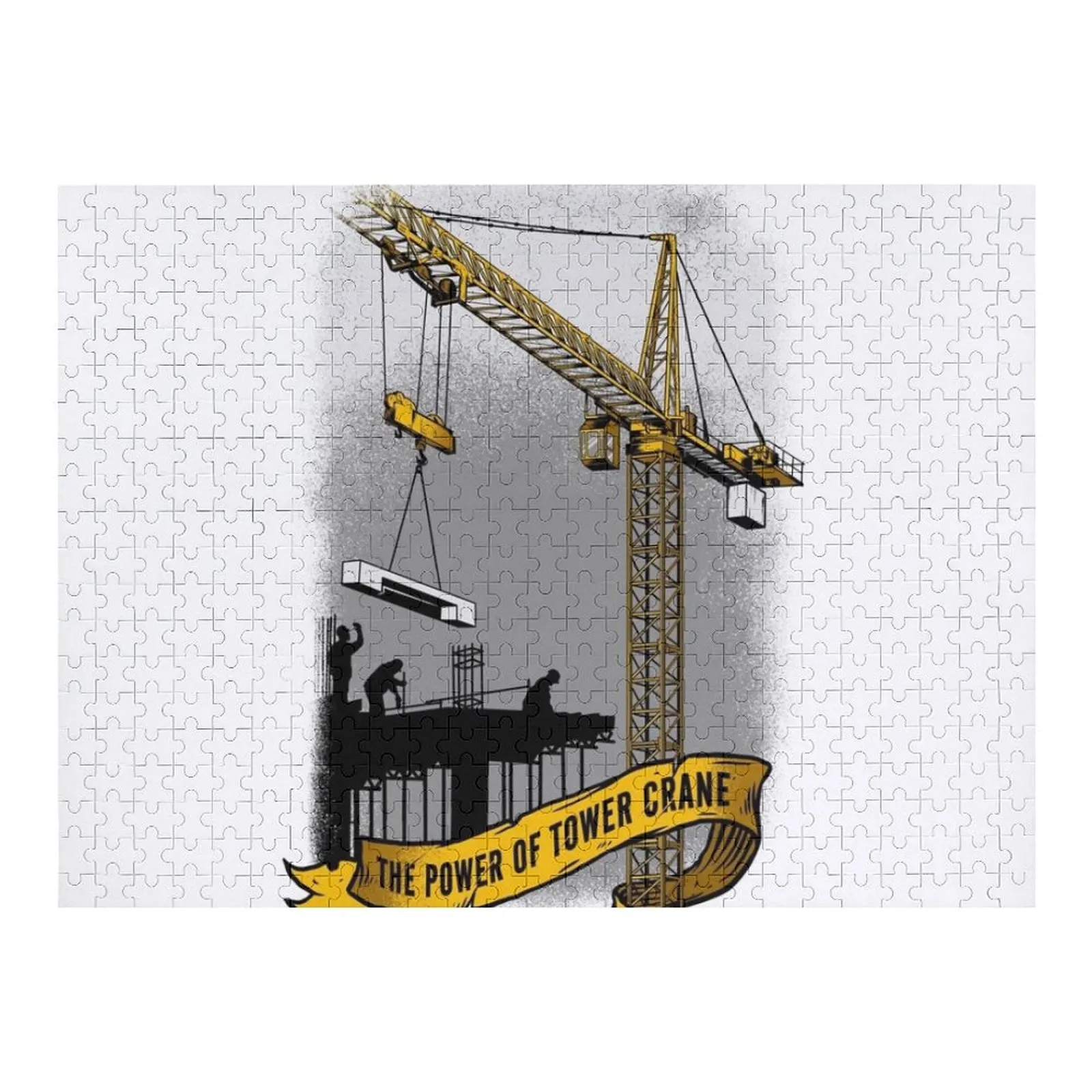 

Пазл «Сила башни» с краном на заказ, деревянная головоломка для взрослых