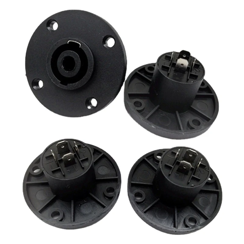 T8WC Sturdy Connection  Speaker  Twist Lock 4 Pole Round 4-Pin Panel Mount  Speaker Twist Lock Female Speakon