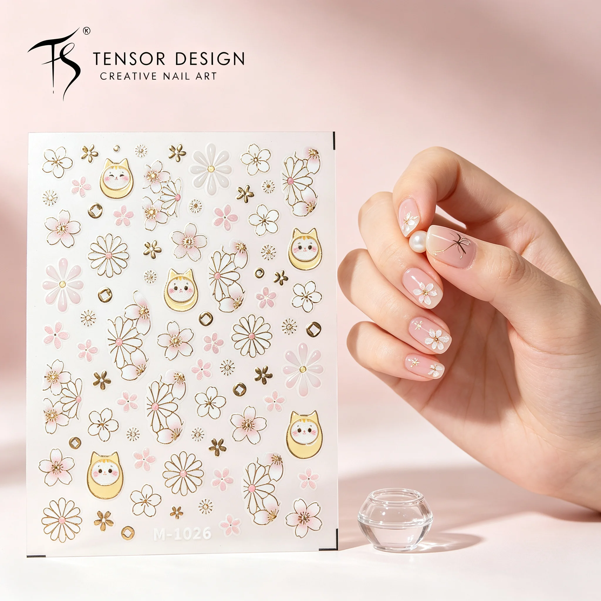 Nail Art Elegan - ملصقات أظافر تينسر نيل ساكورا كات