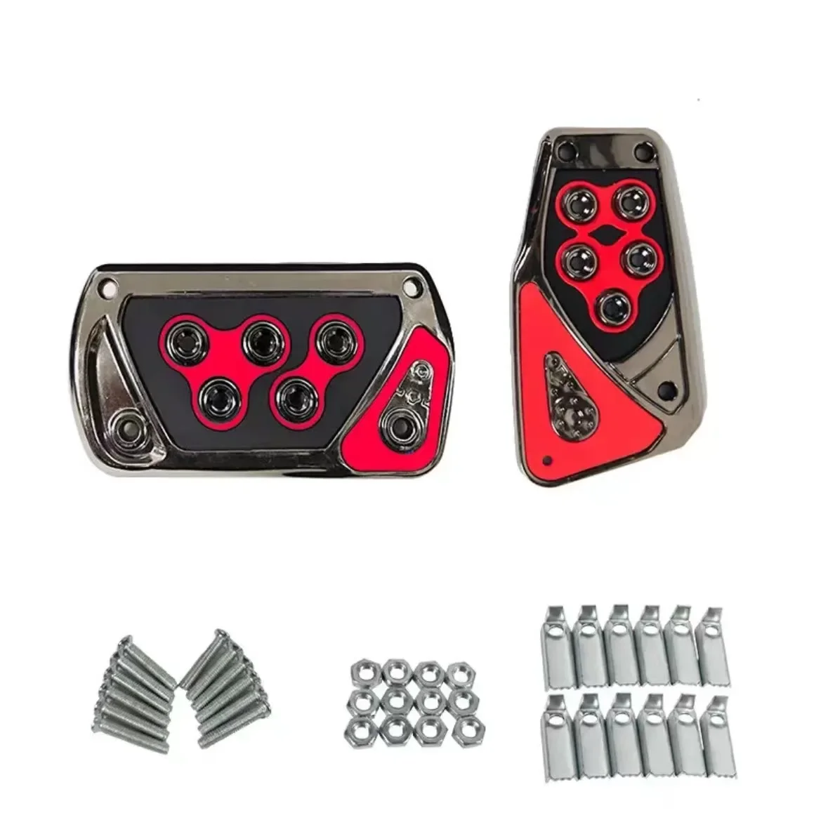 Universele Auto Styling Racing Pedalen Universele Automatische Handmatige Rempedalen Voet Pad Set Kit Pedalen Antislip Gereedschap