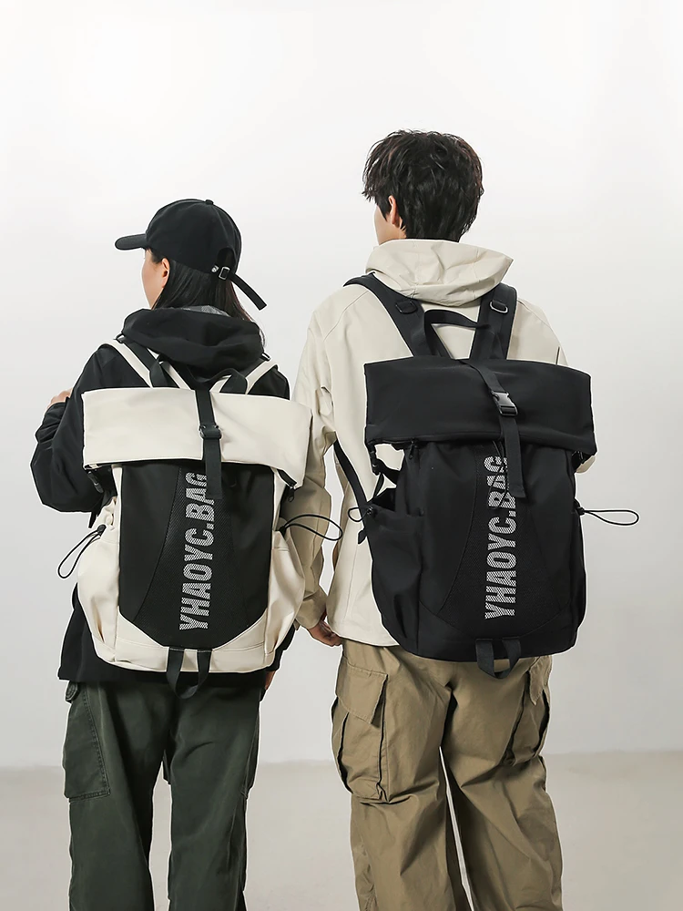 

2025 New Men's Casual Travel Backpack Large Capacity Mountain Sports Bag Fashionable All-Match Leisure Hiking Bag