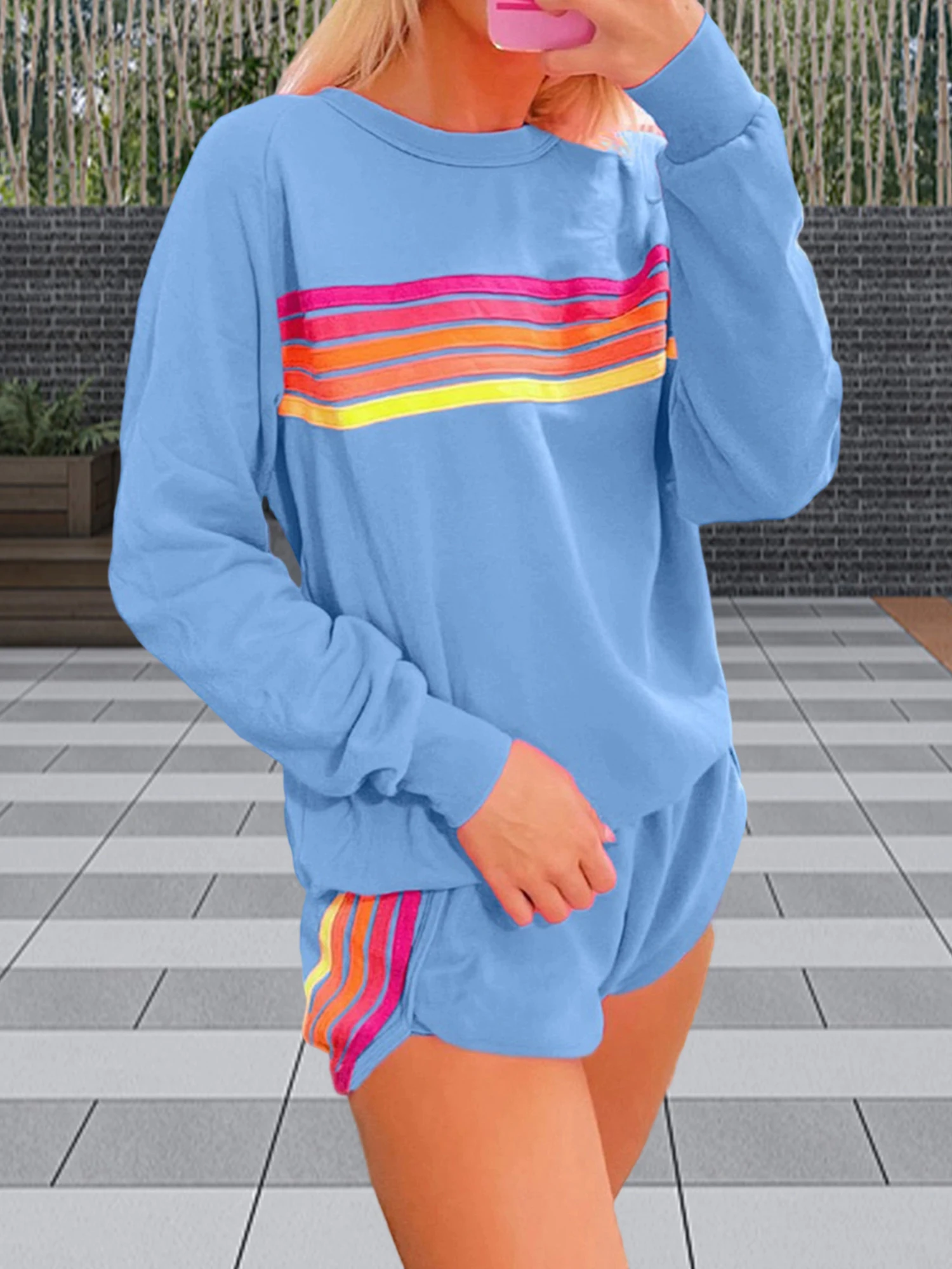 

Women s 2 Piece Lounge Set with Hoodie and Jogger Pants Cozy Sweatsuit Long Sleeve Pullover and Drawstring Bottoms Casual Fall