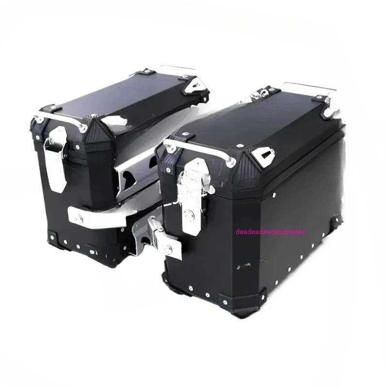 Universal Aluminum Toolbox Motorcycle Trunk Left Right Side Box Luggage Pannier Cargo Tool Box Storage