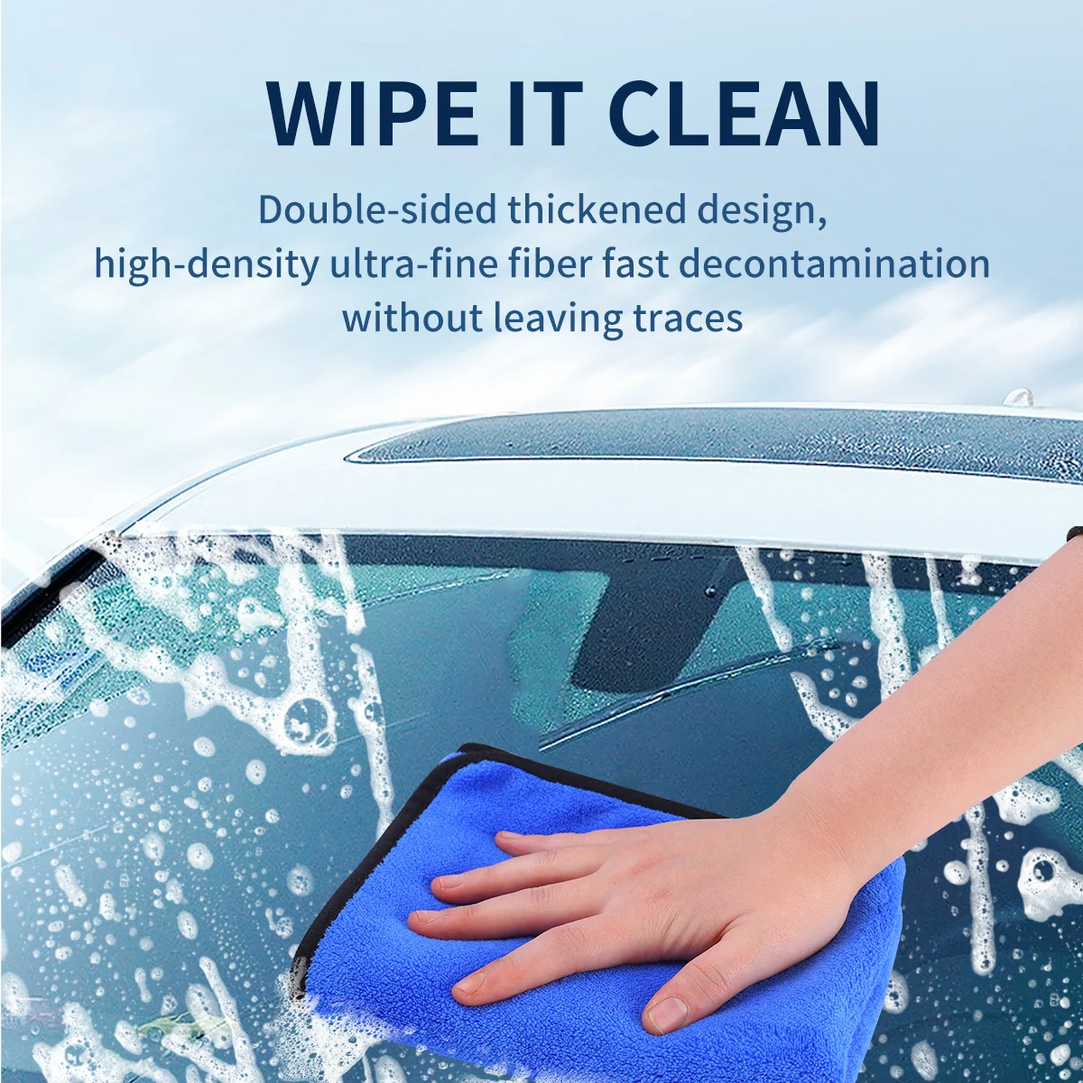 10Pcs/lot 30*60cm Car Wash Microfiber Towel Car Cleaning Drying Cloth Car Care Cloth Microfiber Towel Car Microfiber Cloth