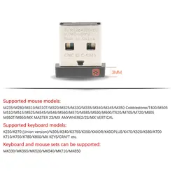 Wireless Dongle Receiver Unifying USB Adapter for logitech Mouse Keyboard Connect 6 Device for MX M905 M510 Keyboard K400