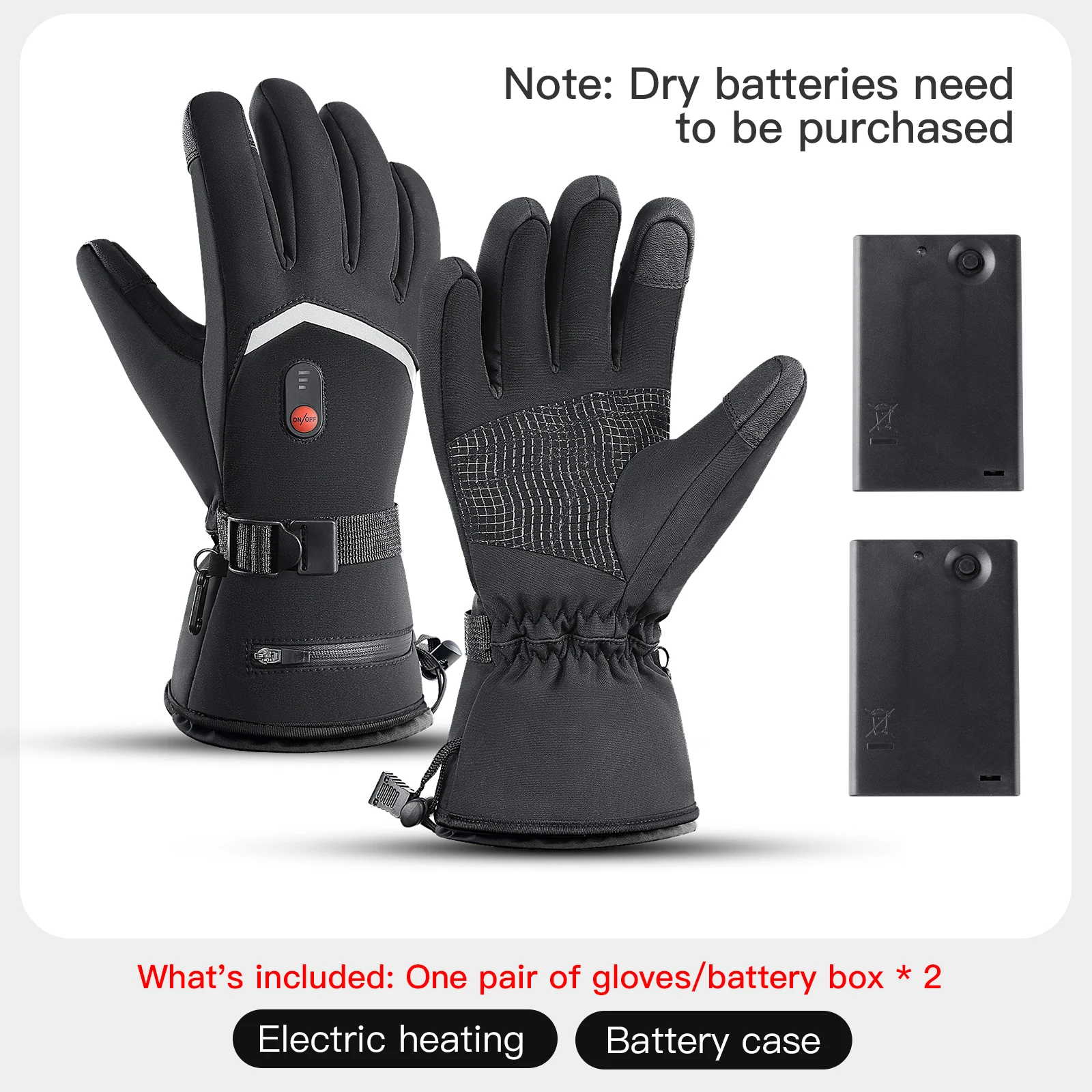 AliExpress Kyncilor Electric Heated Gloves Motorcycle Winter Moto Heated Gloves Warm Waterproof Rechargeable Heating Thermal Gloves For Snowmobile
