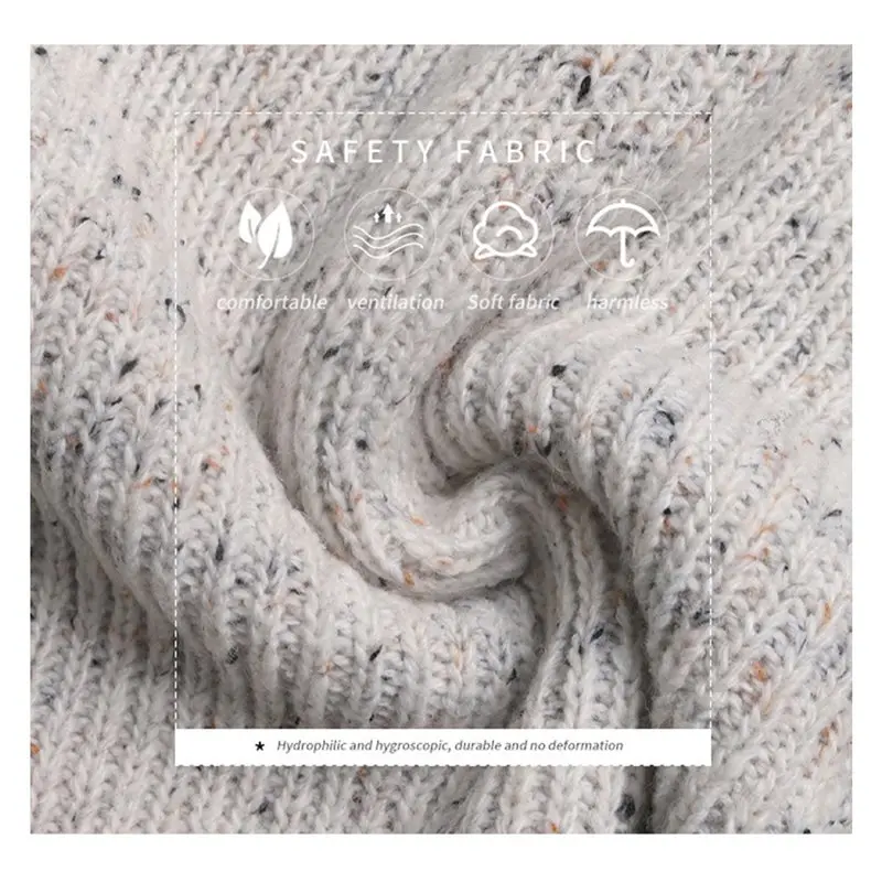 CYL-Female Turtle-Neck Oversized Sweaters Batwing Long Sleeve Pullover Loose Chunky Knit Jumper