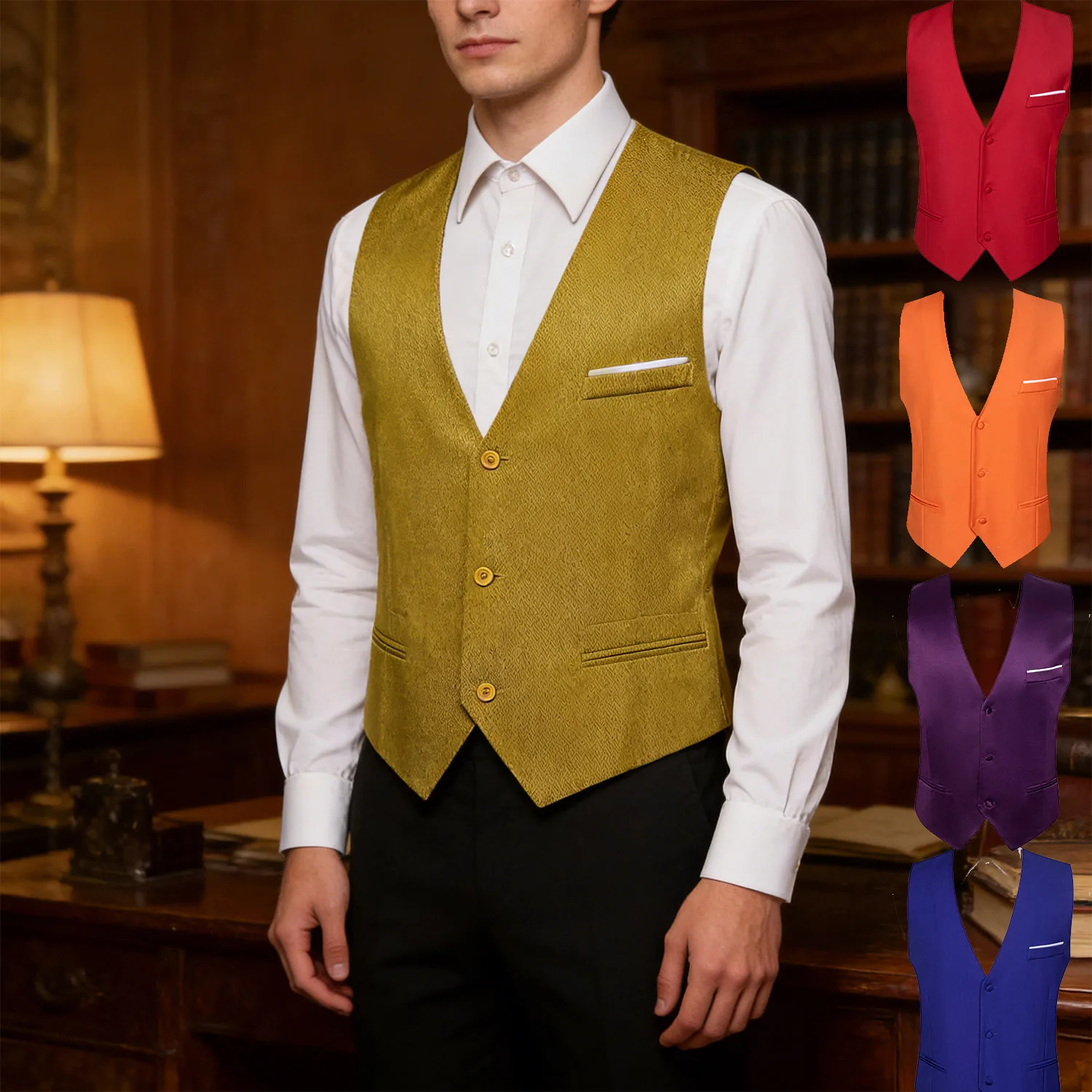 

Мужской жилет с V-образным вырезом, 20 цветов, однотонный, без рисунка, для свадьбы, выпускного, подарка, повседневной носки, оранжевый, красный, темно-зеленый, фиолетовый, розовый, небесно-голубой