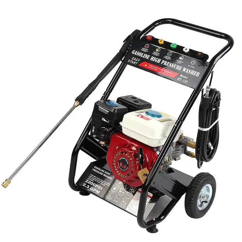 6.5 HP Petrol High-Pressure Washer, 150 Bar High-Pressure Jet Washer—For Cleaning Cars, Walls, and Floors 8LPM