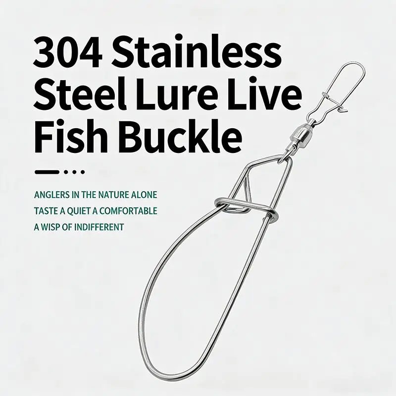 Fishing Tackle Accessories Fishing Lock Buckle Stainless Steel Live Fish Stringer