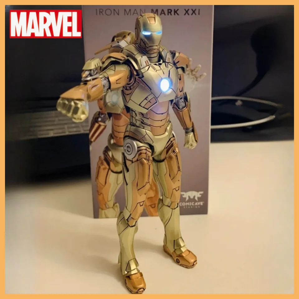 Original Comicave Iron Man Igor Mk38 Alloy Metal Mk40 Mk21 Mk25 Mk26 Mk33 Mk42 Mk43 1/12 Led Marvel Loriginal Comicave Iron Man