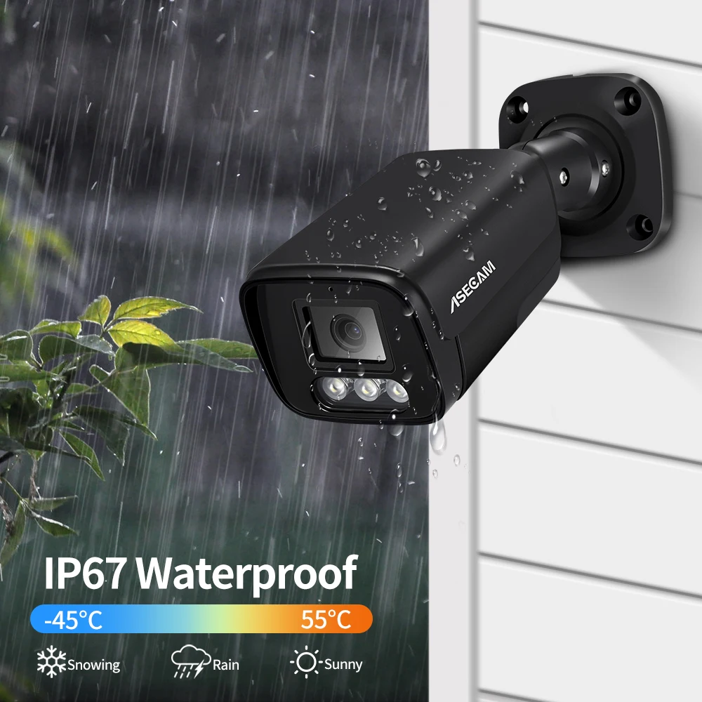 Imagem -06 - Câmera de Segurança de Áudio Externa Poe H.265 Onvif Metal Bala Casa 4mp Detecção Humana Vigilância Novo 4k 8mp ip