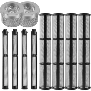 10 PCs Ploverisation Grugs Filter 20 Mesh 60 Mesh luftless Pistolzubehör Filter Filter 695 795 1095 1595 3900 5900 7900 10 Hauptverkäufe GRACO Airless Battery - №6