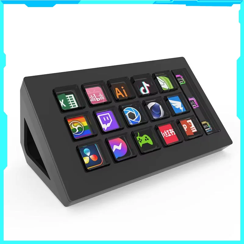 Mirabox 293s Streamdeck visualization 15 key mini keyboard LCD buttons life controller buttons suitable for Win/Macos ornaments