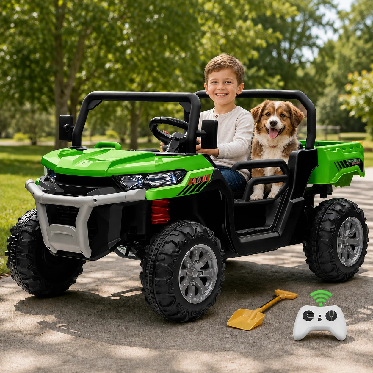 Kids Toys Big W - 24V 4WD Elektrikli Kamyon Araba, 4X200W