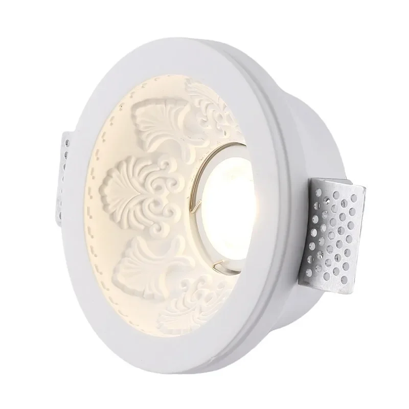 Full spectrum gypsum lamp spotlight borderless led eye protection smart living room anti-glare embedded COB downlight