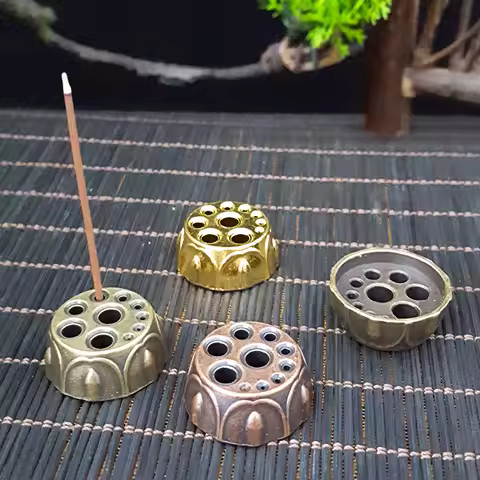 1pc, Mini 10-Hole Incense Stick Holder For Home Decor &amp; Unique Gift Idea for Relaxation (Without Incense)