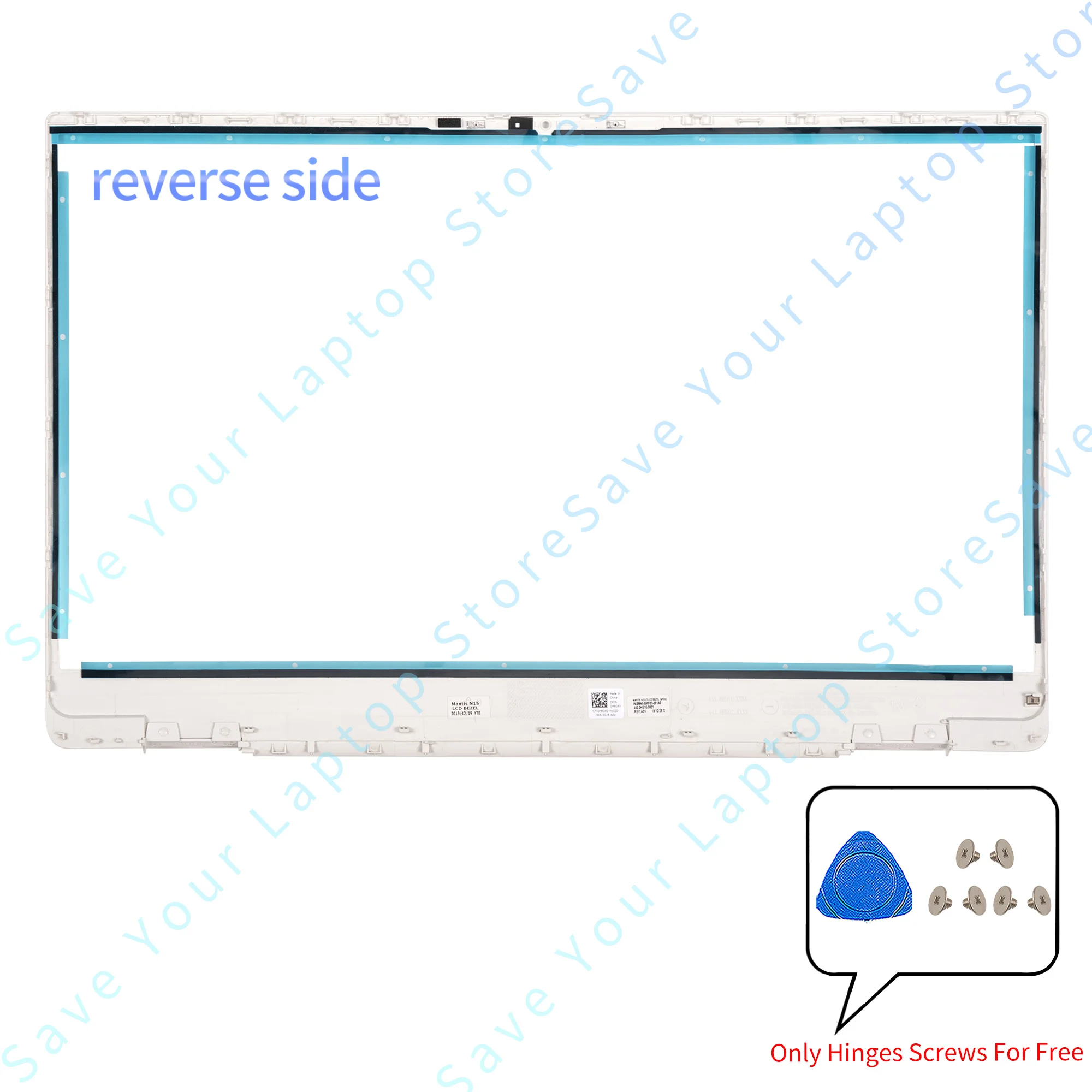 Housing Case For Inspiron 15 5590 5598 Back Cover WHITE Bezel Palmrest Bottom Case 039T35 0KHGWH 15.6inch Repair