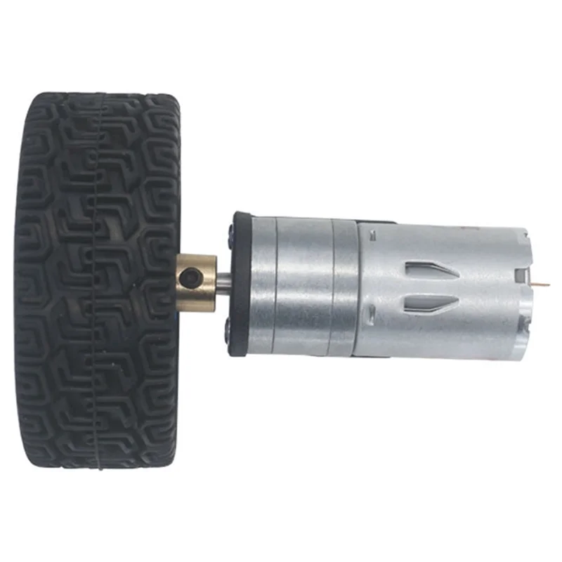 B84B-Hobby RC مركبة 6 فولت تيار مستمر موتورز والعتاد 65 مللي متر عجلة عدة 60 دورة في الدقيقة Gearmotors لقطع غيار الروبوت لمجموعات سيارات لعبة #5