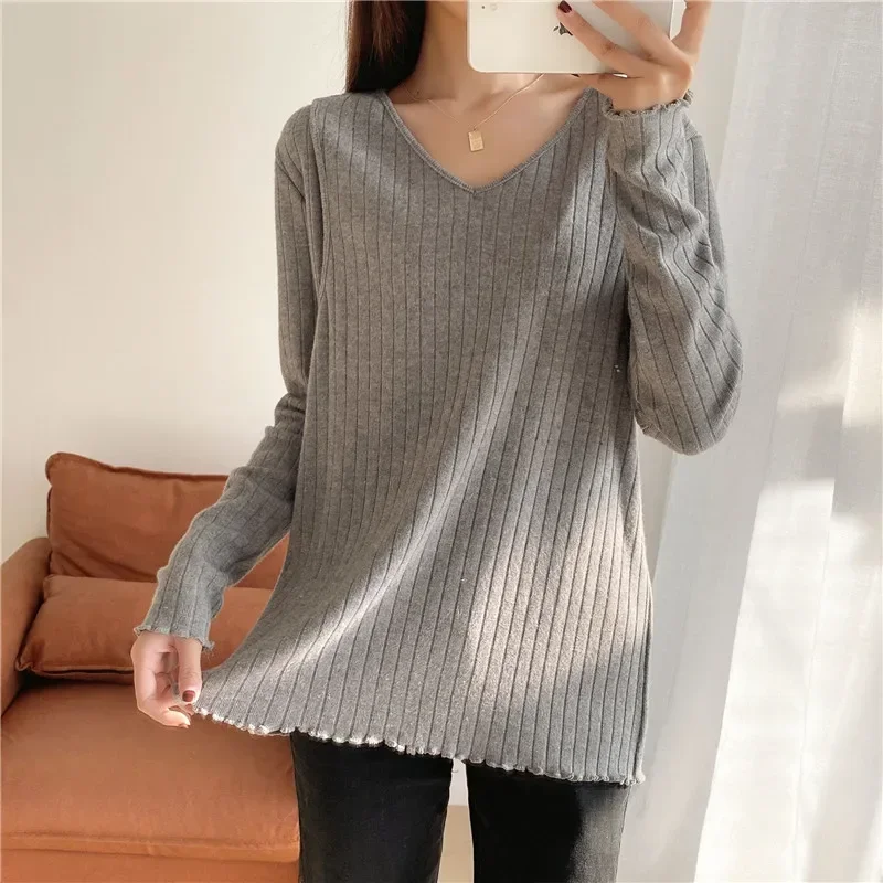 Clothes  For Pregnant Women Long-Sleeved Knitted Maternity Sweater Loose Breastfeeding Cothes Maternity Clothes