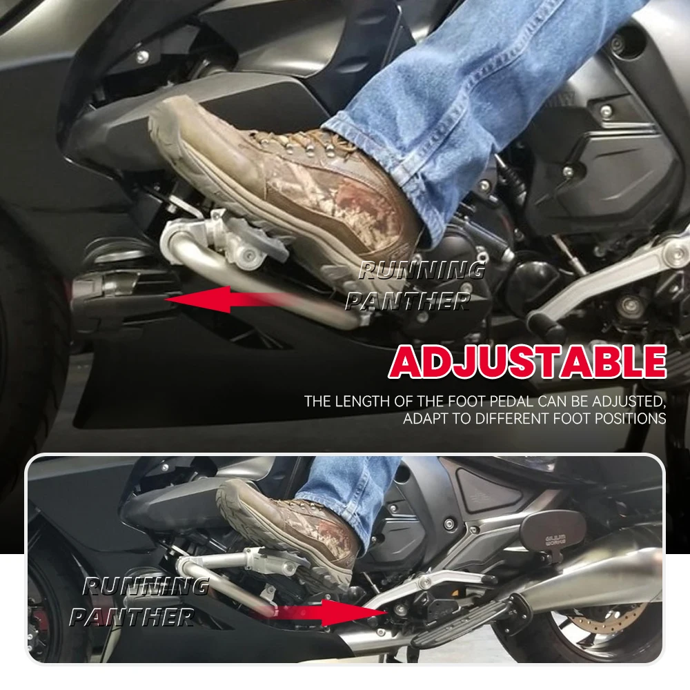 دراجة نارية أوتاد القدم لسيارات BMW K1600GTL K1600GT K 1600 GT GTL 2010-2016 قابل للتعديل للطي الراحة دواسة مجموعة Footpeg مسند القدم عدة #3