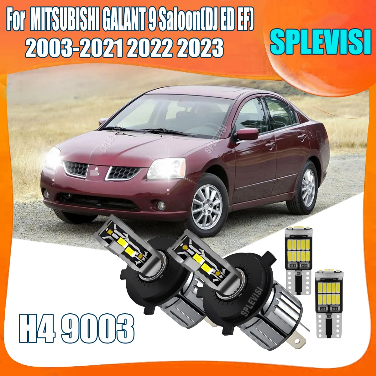 

H4 9003 LED Car Headlight Bulb,7500LM Per Bulb For MITSUBISHI GALANT 9 Saloon(DJ ED EF) 2003 2004 2005 2006 2007 2008 2009-2023