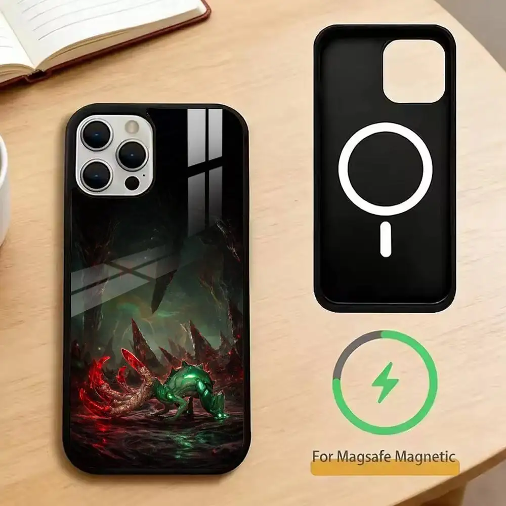 GRIME   Phone Case For iPhone17,16,15,14,13,12,11 Plus,Pro Magnetic For Magsafe Wireless Charging