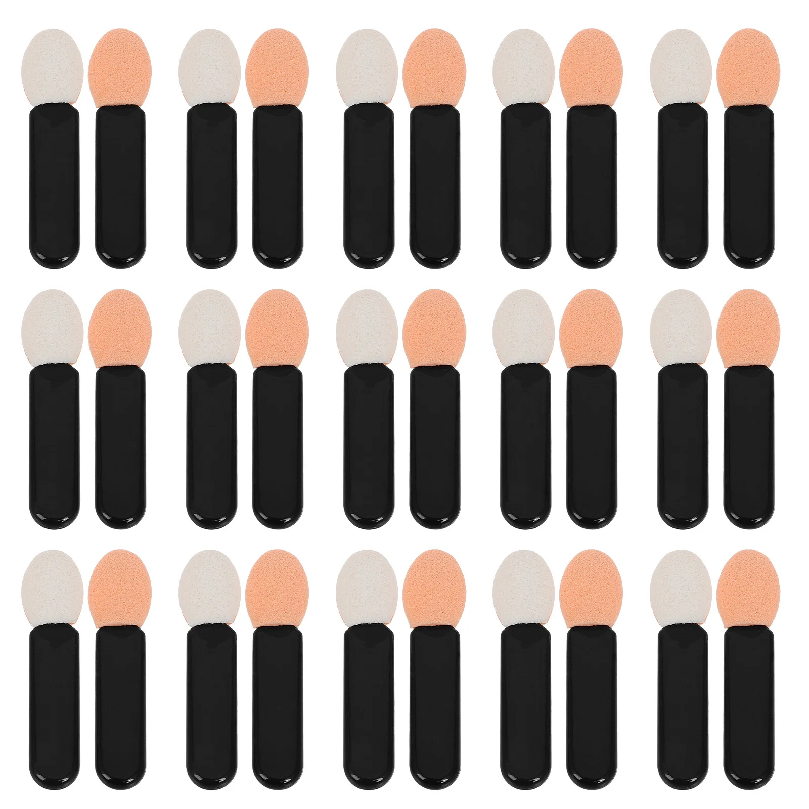 

100Pcs Mini Eyeshadow Applicators Single Sided Soft Makeup Brush Set Compact Portable Eye Shadow Blend Lip Liner Travel Touchup