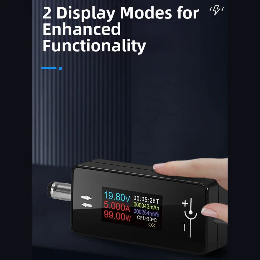 KWSDC28 Charging Tester Power Meter Voltage Current Meter Compatible with Various DC Port Devices for Reliable Testing