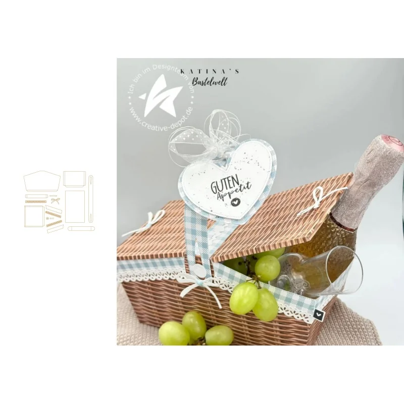 Neues Produkt Vorverkauf Box Eltern-Kind Stanzformen und Stempel DIY Scrapbook Album Dekoration Geprägtes Papierkarten-Set