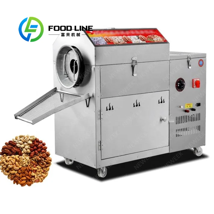 

Intelligent Timing Snack Roaster Custom Working Duration Setting Realize Unattended Regular Dry Goods Baking Processing
